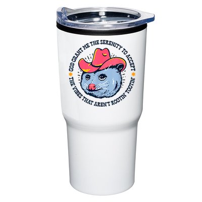 Accept The Vibes That Arent Rootin Tootin Funny Opossum Tumbler