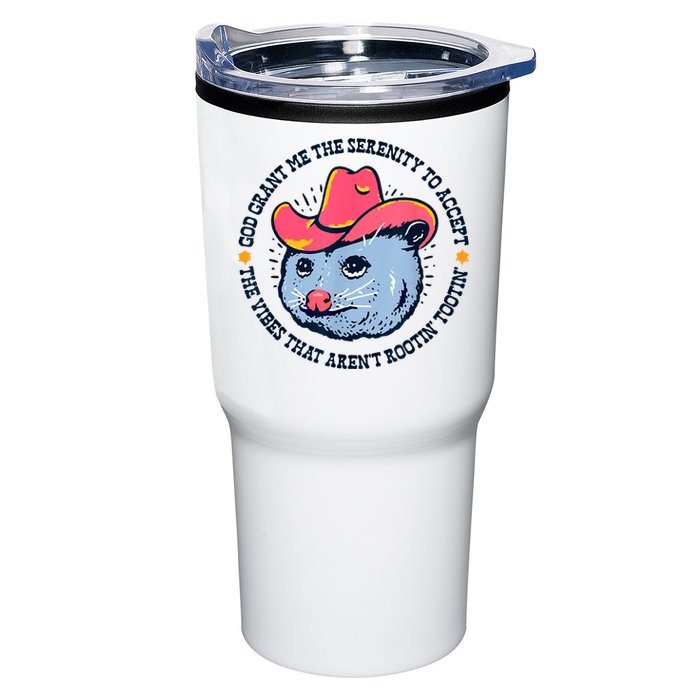Accept The Vibes That Arent Rootin Tootin Funny Opossum Tumbler