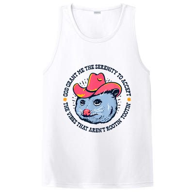 Accept The Vibes That Arent Rootin Tootin Funny Opossum PosiCharge Competitor Tank