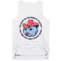 Accept The Vibes That Arent Rootin Tootin Funny Opossum Tank Top
