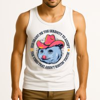 Accept The Vibes That Arent Rootin Tootin Funny Opossum Tank Top