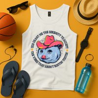 Accept The Vibes That Arent Rootin Tootin Funny Opossum Tank Top