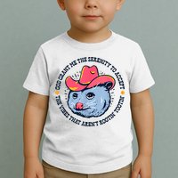 Accept The Vibes That Arent Rootin Tootin Funny Opossum Toddler T-Shirt