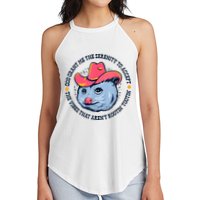 Accept The Vibes That Arent Rootin Tootin Funny Opossum Women's Perfect Tri Rocker Tank