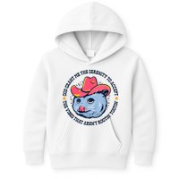 Accept The Vibes That Arent Rootin Tootin Funny Opossum Kids Hoodie