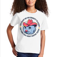 Accept The Vibes That Arent Rootin Tootin Funny Opossum Kids T-Shirt