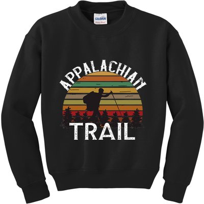 Appalachian Trail Vintage Hiking Mountains Kids Sweatshirt
