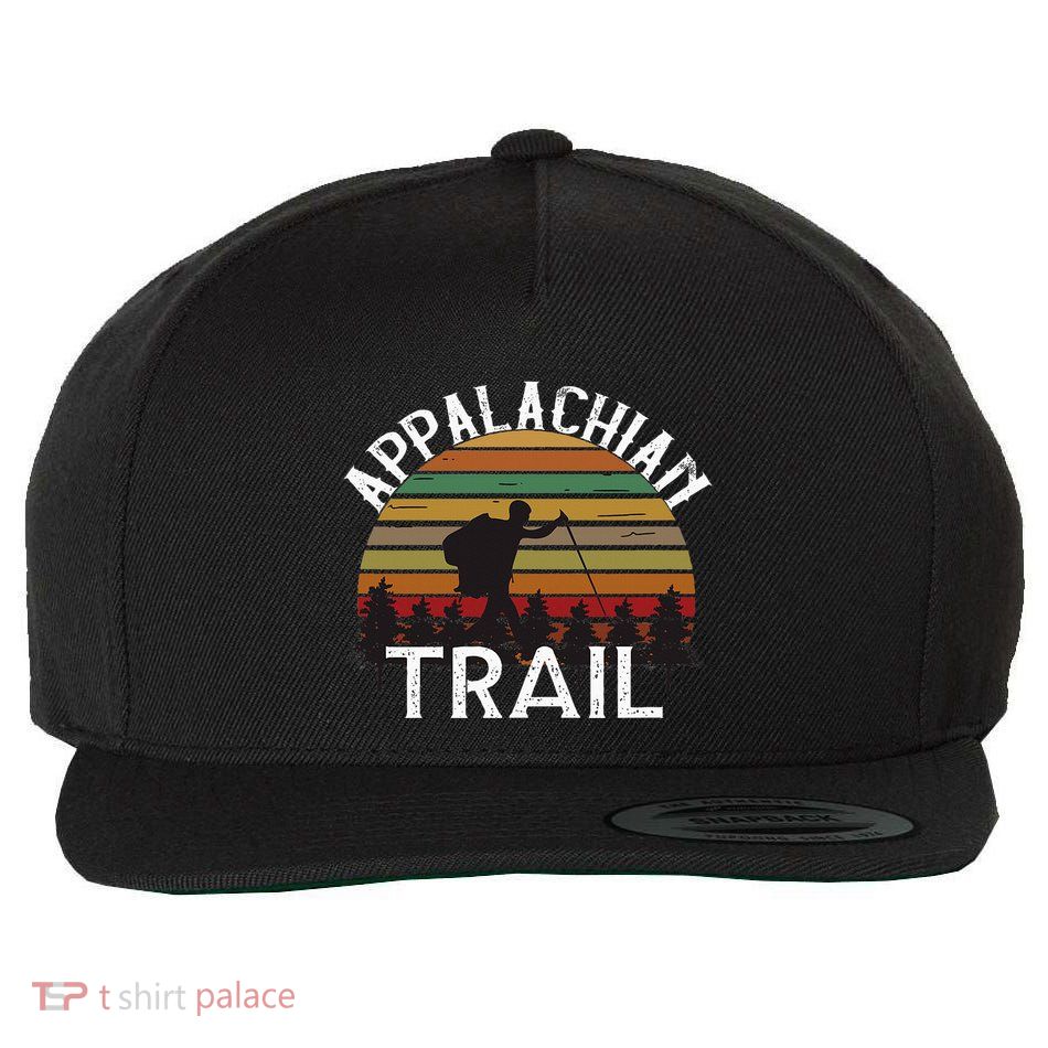 Appalachian Trail Vintage Hiking Mountains Wool Snapback Cap