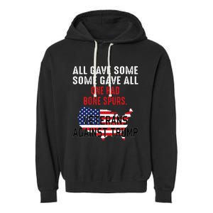 Anti Trump Veterans Against Trump Trump Sucks Garment-Dyed Fleece Hoodie