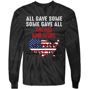 Anti Trump Veterans Against Trump Trump Sucks Tie-Dye Long Sleeve Shirt