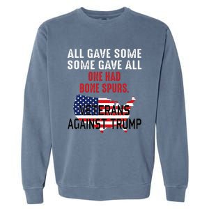 Anti Trump Veterans Against Trump Trump Sucks Garment-Dyed Sweatshirt