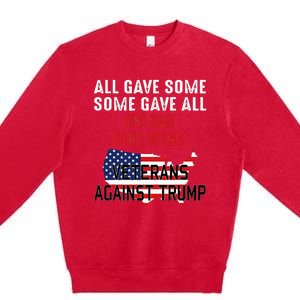 Anti Trump Veterans Against Trump Trump Sucks Premium Crewneck Sweatshirt