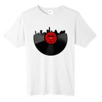 Austin Texas Vinyl Record Musical Gift Retro Austin Skyline Tall Fusion ChromaSoft Performance T-Shirt