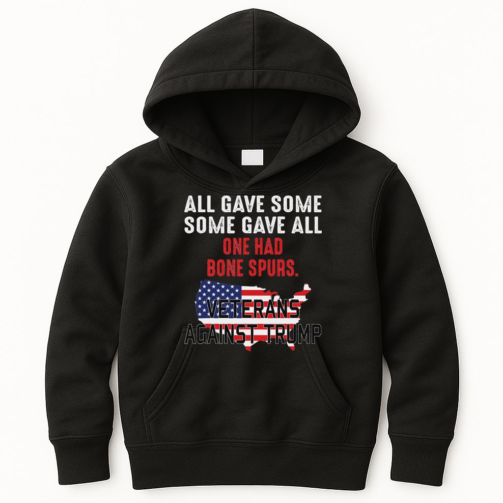 Anti Trump Veterans Against Trump Trump Sucks Kids Hoodie