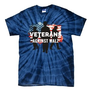 Anti Tim Walz Stolen Valor Veterans Against Walz Tie-Dye T-Shirt