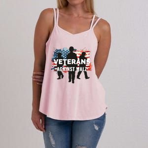 Anti Tim Walz Stolen Valor Veterans Against Walz Women's Strappy Tank