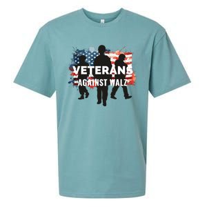 Anti Tim Walz Stolen Valor Veterans Against Walz Sueded Cloud Jersey T-Shirt