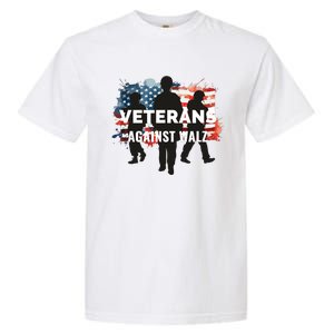 Anti Tim Walz Stolen Valor Veterans Against Walz Garment-Dyed Heavyweight T-Shirt