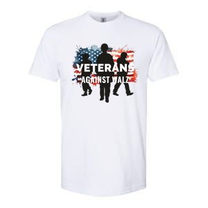 Anti Tim Walz Stolen Valor Veterans Against Walz Softstyle CVC T-Shirt