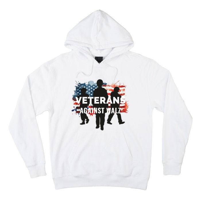 Anti Tim Walz Stolen Valor Veterans Against Walz Hoodie