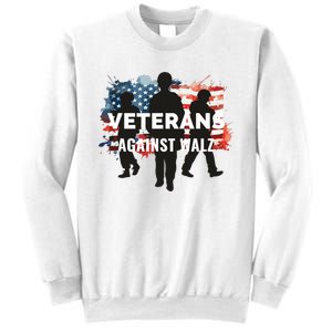 Anti Tim Walz Stolen Valor Veterans Against Walz Sweatshirt