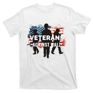 Anti Tim Walz Stolen Valor Veterans Against Walz T-Shirt