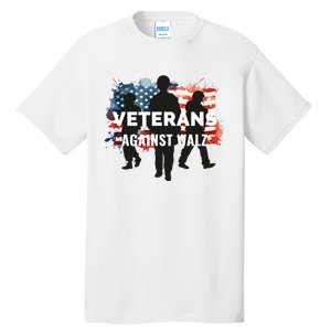 Anti Tim Walz Stolen Valor Veterans Against Walz Tall T-Shirt