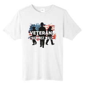 Anti Tim Walz Stolen Valor Veterans Against Walz Tall Fusion ChromaSoft Performance T-Shirt