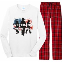 Anti Tim Walz Stolen Valor Veterans Against Walz Long Sleeve Pajama Set