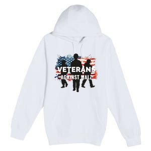 Anti Tim Walz Stolen Valor Veterans Against Walz Premium Pullover Hoodie