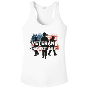 Anti Tim Walz Stolen Valor Veterans Against Walz Ladies PosiCharge Competitor Racerback Tank