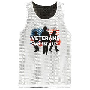 Anti Tim Walz Stolen Valor Veterans Against Walz Mesh Reversible Basketball Jersey Tank