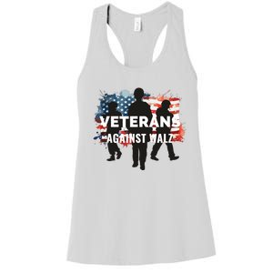 Anti Tim Walz Stolen Valor Veterans Against Walz Women's Racerback Tank