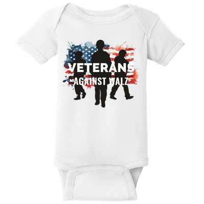 Anti Tim Walz Stolen Valor Veterans Against Walz Baby Bodysuit