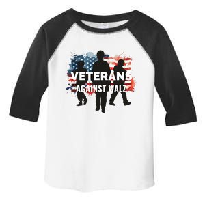 Anti Tim Walz Stolen Valor Veterans Against Walz Toddler Fine Jersey T-Shirt