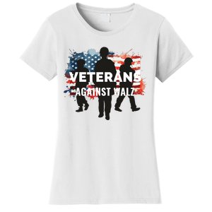 Anti Tim Walz Stolen Valor Veterans Against Walz Women's T-Shirt