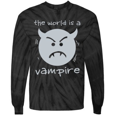 Alternative The World Is A Vampire 90s Grunge Rock Tie-Dye Long Sleeve Shirt