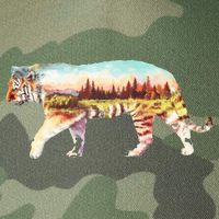 Adventurous Tiger Wilderness Graphic Legacy Tie Dye Trucker Hat