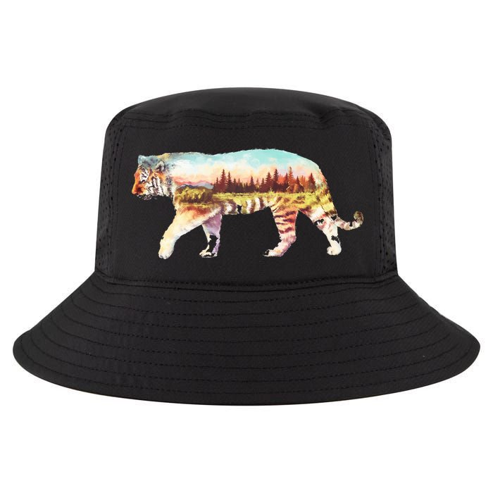 Adventurous Tiger Wilderness Graphic Cool Comfort Performance Bucket Hat