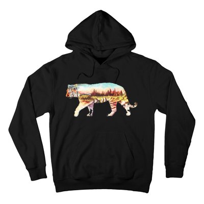 Adventurous Tiger Wilderness Graphic Hoodie