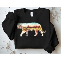 Adventurous Tiger Wilderness Graphic Sweatshirt
