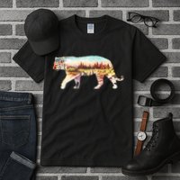 Adventurous Tiger Wilderness Graphic Tall T-Shirt