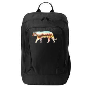 Adventurous Tiger Wilderness Graphic City Backpack