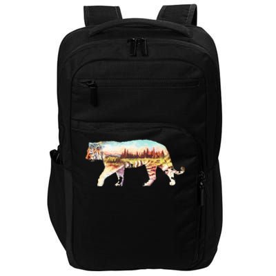 Adventurous Tiger Wilderness Graphic Impact Tech Backpack