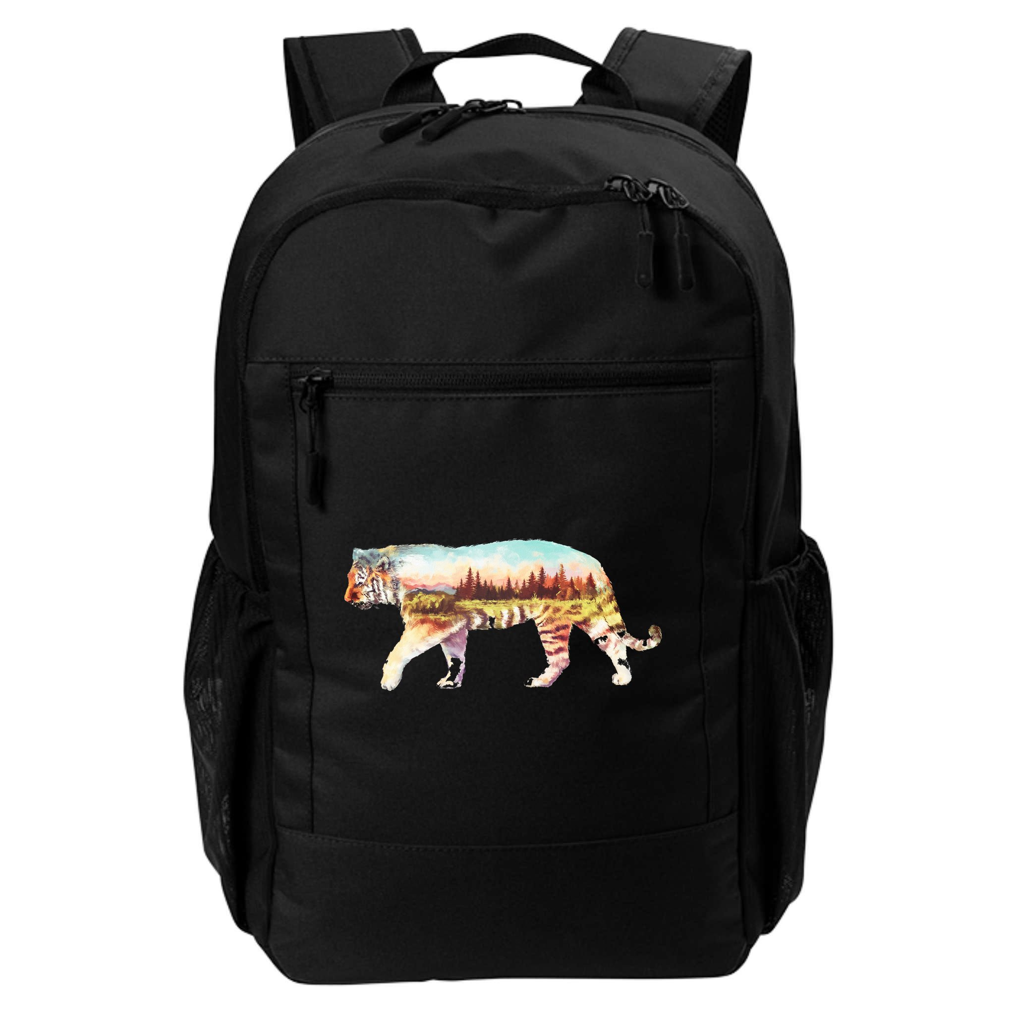 Adventurous Tiger Wilderness Graphic Backpack