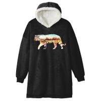 Adventurous Tiger Wilderness Graphic Hooded Wearable Blanket