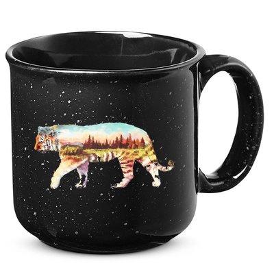 Adventurous Tiger Wilderness Graphic 15oz Campfire Ceramic Mug