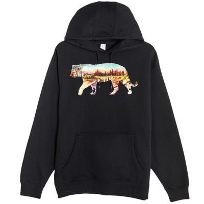 Adventurous Tiger Wilderness Graphic Premium Pullover Hoodie