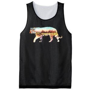 Adventurous Tiger Wilderness Graphic Mesh Reversible Basketball Jersey Tank