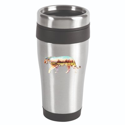 Adventurous Tiger Wilderness Graphic 16oz Travel Tumbler
